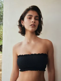 Clearance Next Noir - Haut de bikini Bandeau Shirred