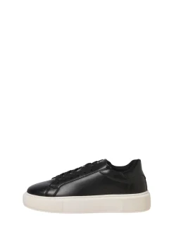 JACK & JONES Noir - baskets en PU à semelle épaisse|Homme Baskets