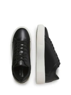 JACK & JONES Noir - baskets en PU à semelle épaisse|Homme Baskets