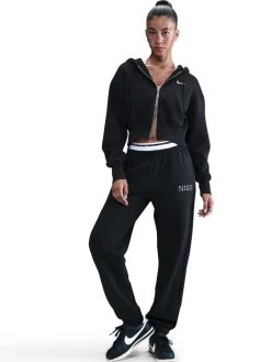 Sale Nike Noir - Jogging oversize en polaire Phoenix taille haute à logo