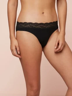 Clearance Next - Lot de 4 culottes en coton et dentelle Noir