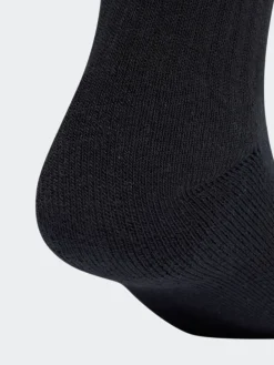 adidas Noir - Lot de 6 paires de chaussettes Linear Crew rembourrées|Homme Chaussettes|Chaussettes