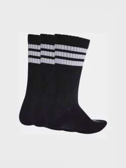 adidas - Lot de 3 paires de chaussettes Stonewash Noir