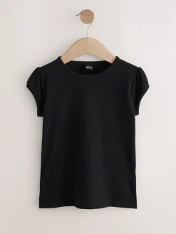 Best Next - Lot de 2 t-shirts à manches bouffantes (3-16ans) Noir