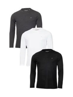 Calvin Klein Golf Noir - Lot de 3 t-shirts manches longues|Homme T-Shirts Et Débardeurs