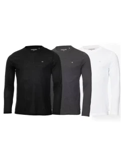 Calvin Klein Golf Noir - Lot de 3 t-shirts manches longues|Homme T-Shirts Et Débardeurs