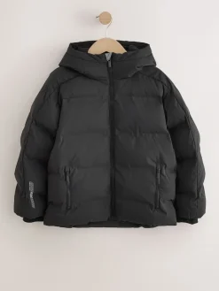 New Next - Manteau rembourré doublé en micropolaire Résistant à la douche (3-17ans) Noir