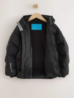New Next - Manteau rembourré doublé en micropolaire Résistant à la douche (3-17ans) Noir