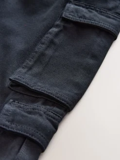 Outlet Next Noir - Pantalon cargo en coton tissé en sergé (3-16ans)