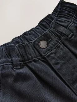 Outlet Next Noir - Pantalon cargo en coton tissé en sergé (3-16ans)