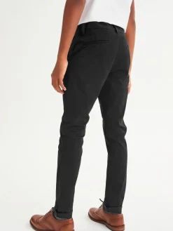 Next - Pantalon chino extensible (3-17ans) Noir
