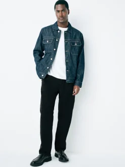 Best Next Noir - Pantalons chinos extensibles à double pli