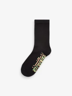 Hot Next - Paquet de chaussettes en coton riche 7 Noir