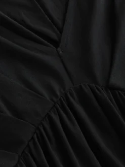 Best Next Noir - Robe longue caftan en jersey