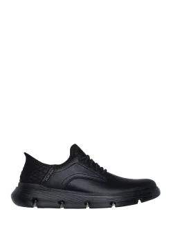 Outlet Skechers Noir - Mens Garza Slip In Trainers
