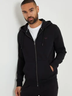 Outlet Threadbare - Sweat à capuche zippé Noir