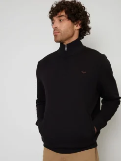 Hot Threadbare - Sweat-shirt à col zippé Noir