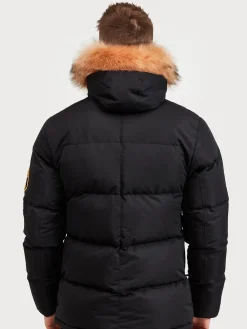 Zavetti Canada Noir - Mens Oshawa 2.0 Veste parka avec fausse fourrure détachable|Homme Manteaux Et Vestes