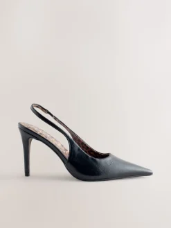 Best Next Noir/Animal - Chaussures à talons Forever Comfort® à bout pointu et à bride arrière