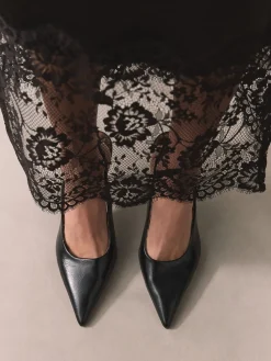 Best Next Noir/Animal - Chaussures à talons Forever Comfort® à bout pointu et à bride arrière