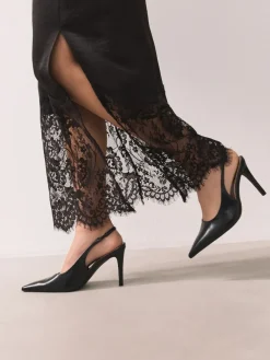 Best Next Noir/Animal - Chaussures à talons Forever Comfort® à bout pointu et à bride arrière