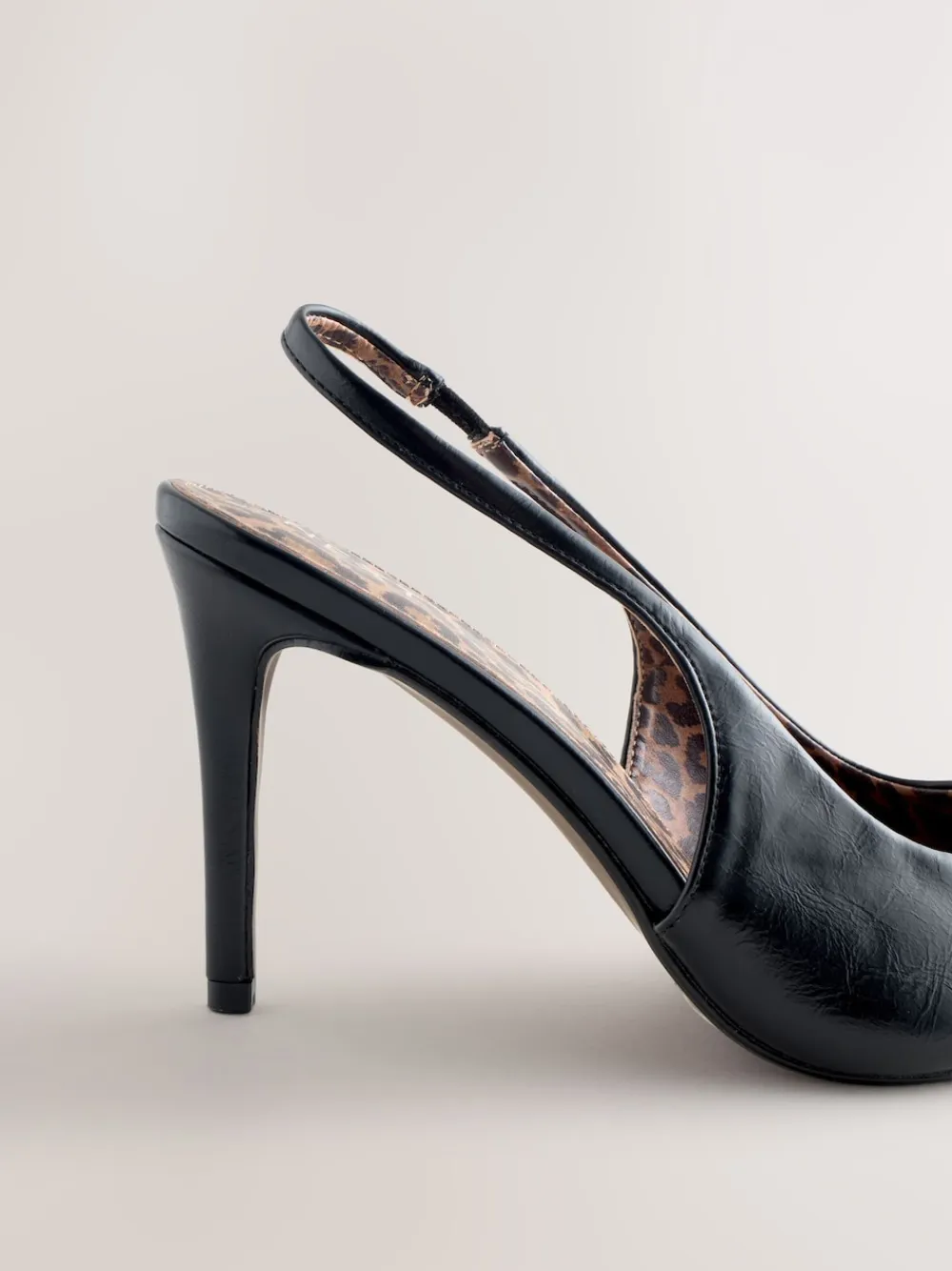 Best Next Noir/Animal - Chaussures à talons Forever Comfort® à bout pointu et à bride arrière