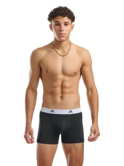 adidas Noir/Blanc - Active Flex Cotton 3 Pack Boxer 5pouces|Homme Sous-Vêtements|Sous-Vêtements