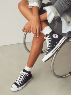 Converse Noir/Blanc - Chuck Taylor All Star High Trainers|Femme Baskets