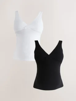 Best Next Noir/Blanc - Lot de gilets d’allaitement de maternité 2
