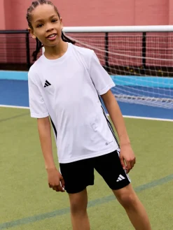 adidas - Short Tiro 24 enfant Noir/Blanc