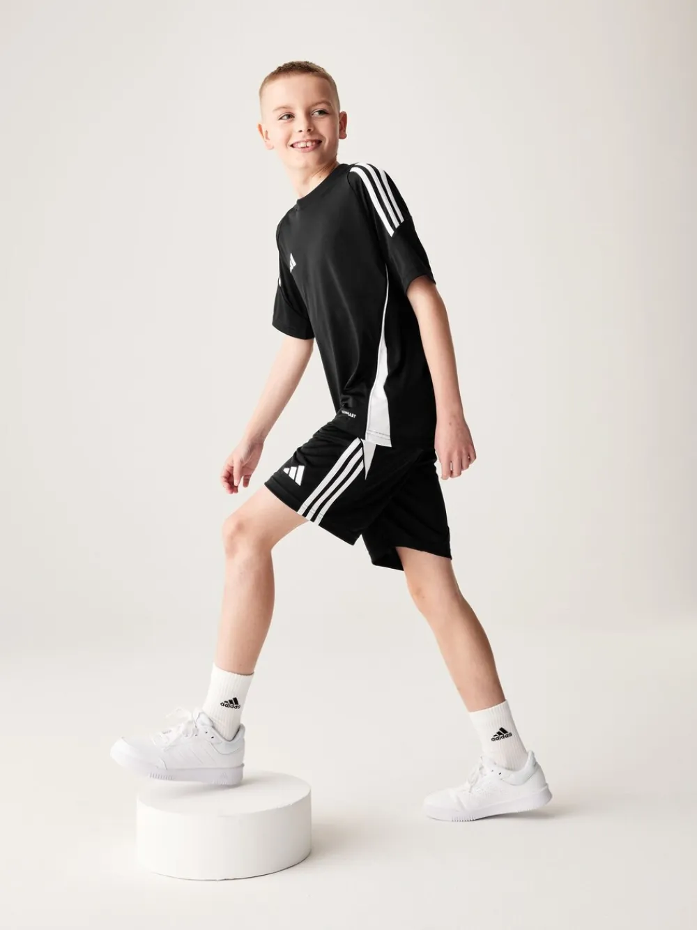adidas - Short Tiro 24 enfant Noir/Blanc