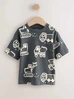 Best Next Noir/blanc Digger - T-shirt imprimé sur l’ensemble à manches courtes (3 mois7 ans) (3mois7ans)