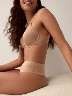 Best Next Noir/Blanc/Ppraline Nude - Lot 3 culottes invisibles et confortables String taille haute