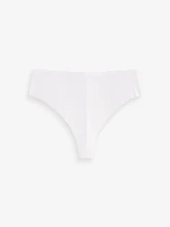 Best Next Noir/Blanc/Ppraline Nude - Lot 3 culottes invisibles et confortables String taille haute