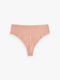 Best Next Noir/Blanc/Ppraline Nude - Lot 3 culottes invisibles et confortables String taille haute