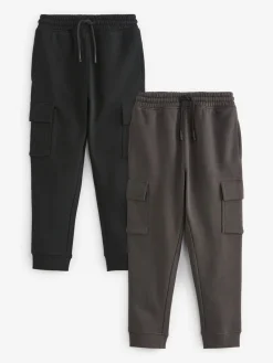 Sale Next Noir/Gris - Lot de 2 joggings cargo (3-16ans)