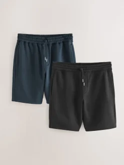 Sale Next Noir/Marine - Short en jersey en tissu doux 2 Lot