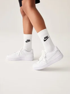 Nike - Youth Air Force 1 Trainers Nouveau Blanc