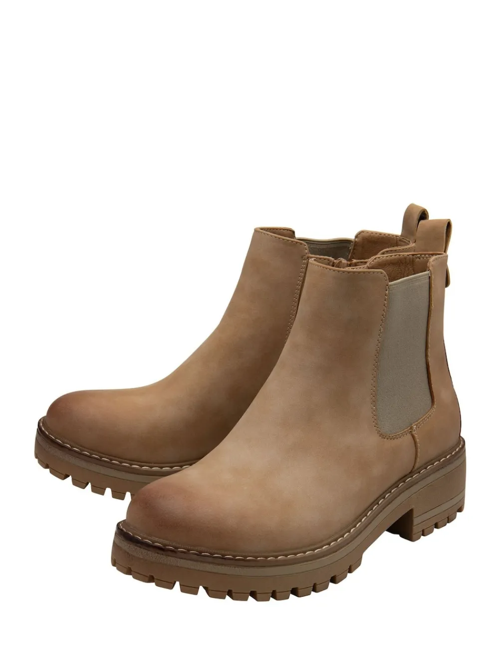 Best Lotus Nude - Bottines zippées Chelsea