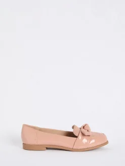 Best Friends Like These Nude - Mocassins Comfort nœud en cuir verni