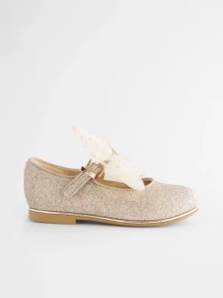 Baker by Ted Baker Or - Chaussures d'occasion Mary Jane Nœud pour filles| Tenues Grandes Occasions
