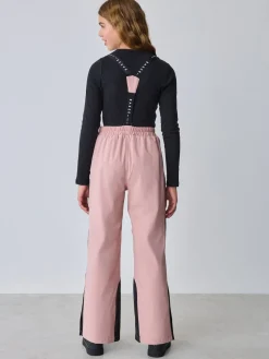 Sale Baker by Ted Baker Pantalon de ski rembourré rose imperméable à logo
