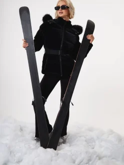 Threadbare Parka brillante ceinturée Veste