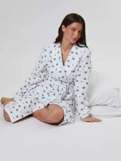 Outlet Loungeable Peignoir Blueberry imprimé léger