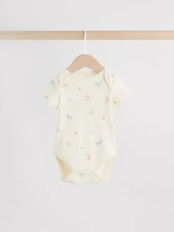 Best Next Personnage pastel multicolore - Lot de 7 bodies bébé à manches courtes