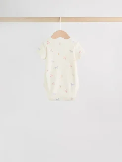 Best Next Personnage pastel multicolore - Lot de 7 bodies bébé à manches courtes