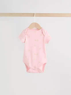 Best Next Personnage pastel multicolore - Lot de 7 bodies bébé à manches courtes