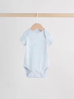 Best Next Personnage pastel multicolore - Lot de 7 bodies bébé à manches courtes