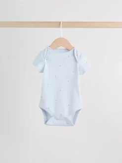 Best Next Personnage pastel multicolore - Lot de 7 bodies bébé à manches courtes