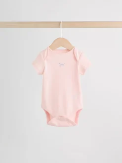 Best Next Personnage pastel multicolore - Lot de 7 bodies bébé à manches courtes